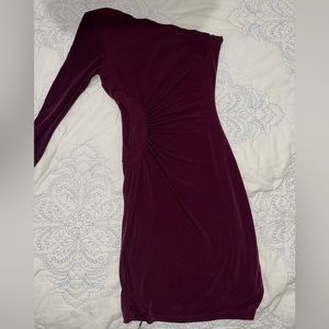 GUESS one shoulder cut out mini dress